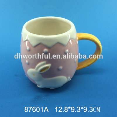 Hot sale ceramic coffee mug easter gift ,factory wholesale ceramic cup