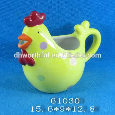 Wholesale easter ceramic cock cup for milk