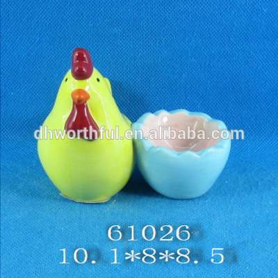 High quality ceramic rooster egg cup, ceramic Easter egg cup