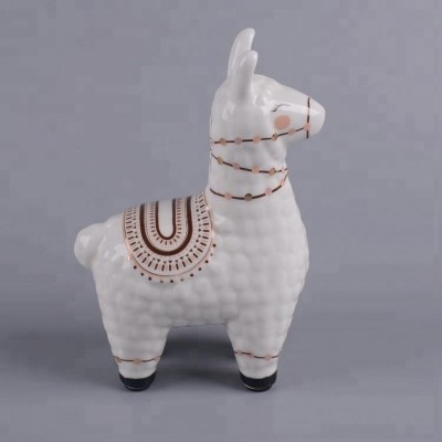 Hot selling most popular llama ceramic piggy banks